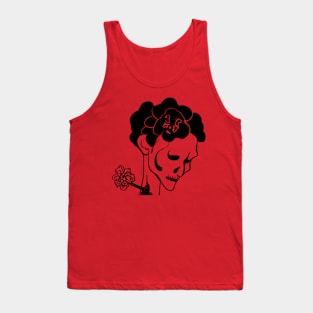 Nameless Skull Rose Snipper Tank Top